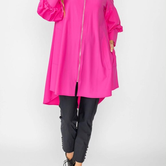 IC Collection Pink Bell Sleeve Zip Jacket | Style 5672J | NWOT | $275 Retail - Picture 8 of 9